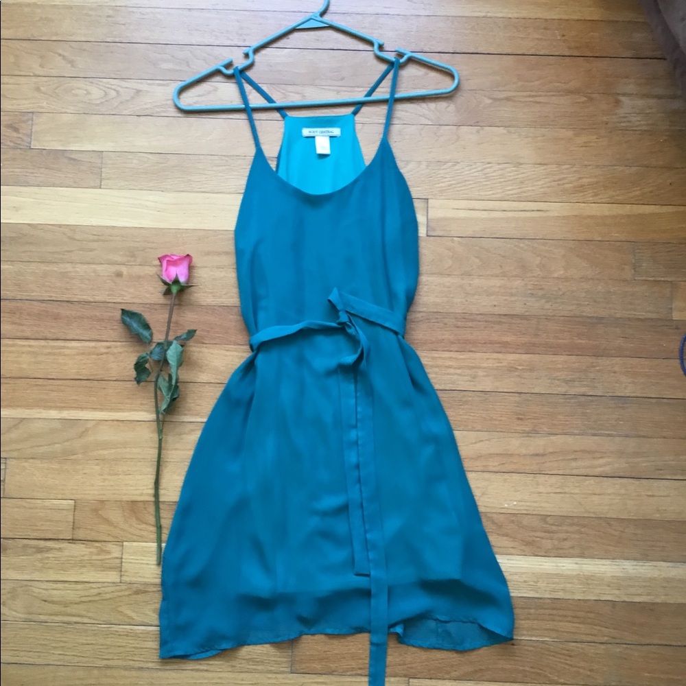 Emerald green dress